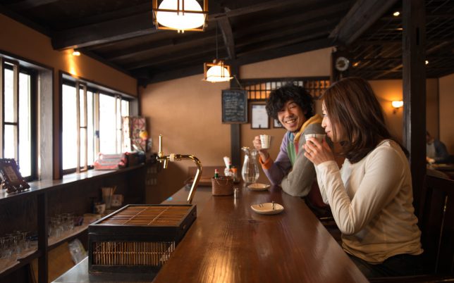 カウンター席　柏屋カフェ